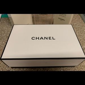 Empty Chanel Boxes, and Shower Gel Bottle